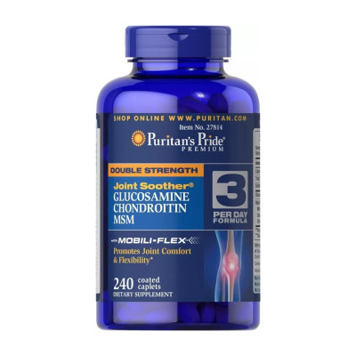 Комплекс для суглобів, Glucosamine Chondroitin MSM Double Strength - 240 caps Комплекс для суглобів, Glucosamine Chondroitin MSM Double Strength - 240 caps