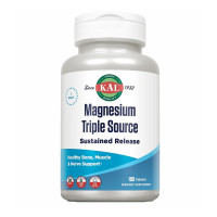 Комплекс магнію з Б6, Magnesium Sustained Release Triple Source 500mg - 100 tabs