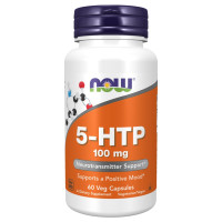 NOW Foods, 5-HTP, 100 мг, 60 вегетаріанських капсул