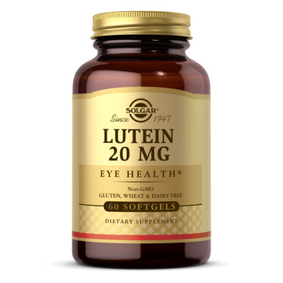 Лютеїн, Lutein 20 mg - 60 softgels