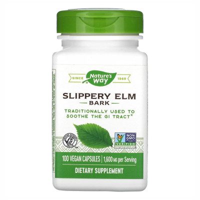 Слизький В'яз, Slippery Elm Bark - 100 vcaps