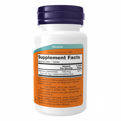 Selenium 100 mcg - 100 tabs