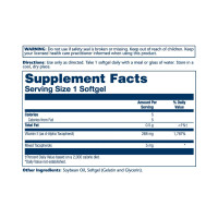 Вітамін E з токоферолами, Vitamin E d-Alpha Tocopherol 268mg - 50 softgels