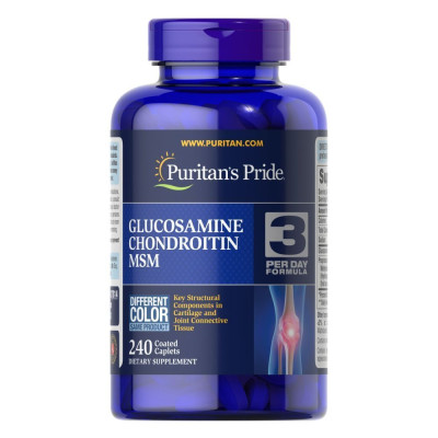 Глюкозамін Хондроїтин МСМ, Glucosamine Chondroitin MSM Double Strength - 240 Caplets