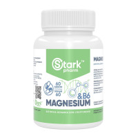 Магній і Вітамін В6, Stark Magnesium/B6 - 60 caps