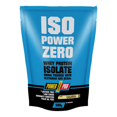 Ізолят сироваткового протеїну, ISO Power Zero - 500g Sabayon