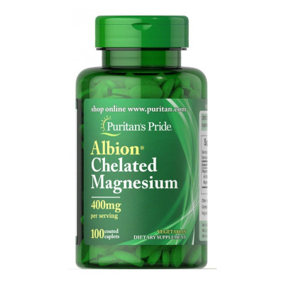 Хелатований Магній, Albion Chelated Magnesium 400mg - 100caps Хелатований Магній, Albion Chelated Magnesium 400mg - 100caps