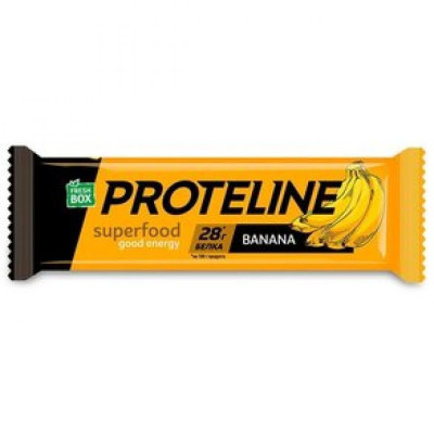 Протеїнові батончики, Fresh Box ProteLine - 24x40g Banan