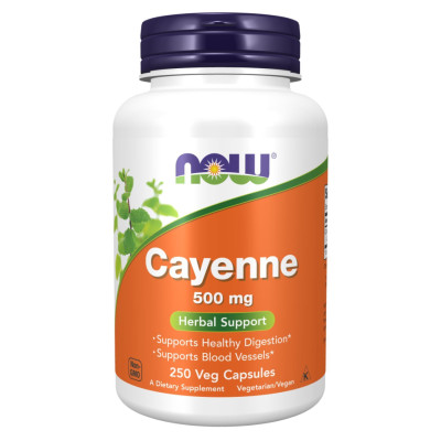 Кайенский перець, Cayenne 500mg - 250 vcaps