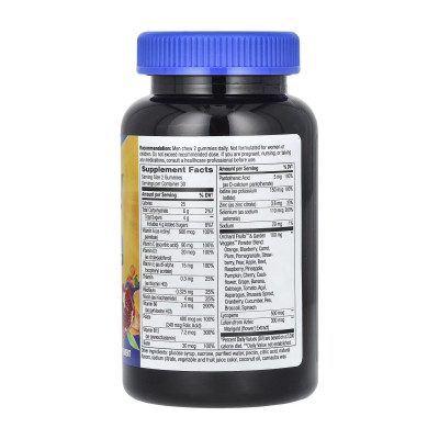Мультивітаміни для чоловіків 50+, Alive!® Men's 50+ Multi Gummy - 60 gummies