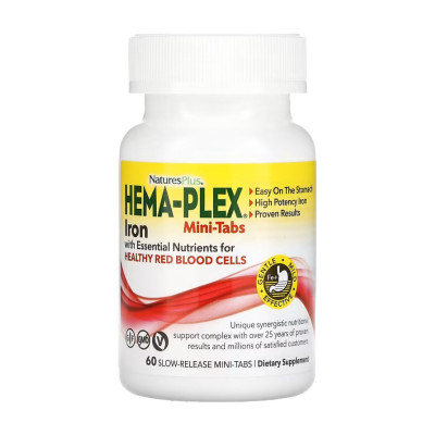 Залізо з кофакторами, Hema-Plex - 60 mini-tabs