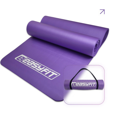 Килимок для фітнесу та йоги EasyFit NBR 10 мм Фіолетовий