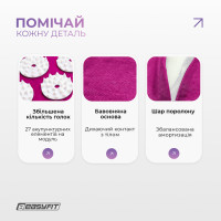 Масажний килимок EasyFit з подушкою (аплікатор Кузнєцова) + чохол Фіолетовий