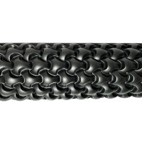 Масажний ролик EasyFit Plexus 45 см Чорний