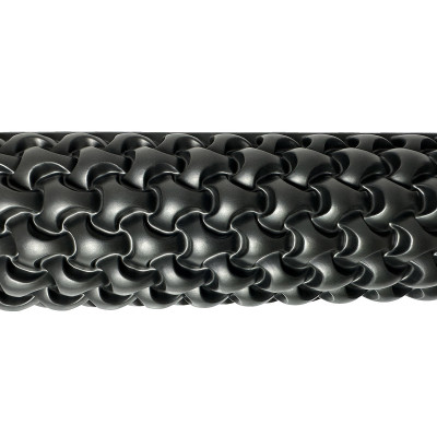 Масажний ролик EasyFit Plexus 45 см Чорний