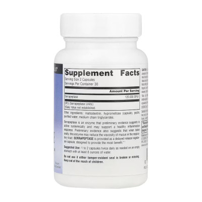 Serrapeptase - 60 caps