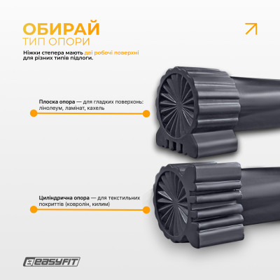 Степер з еспандерами EasyFit Pace-A з прямим ходом