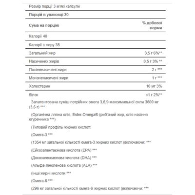Потрійна Омега 3-6-9, Triple Omega 3-6-9 Maximum Strength - 60 Softgels