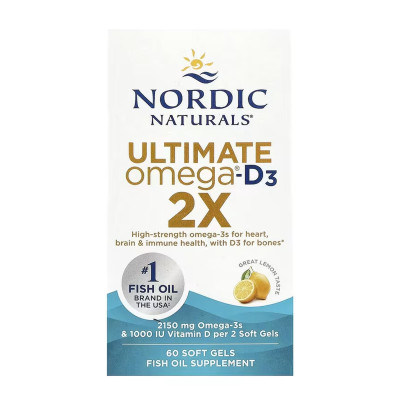 Ultimate Omega 2X D3 - 60 softgels