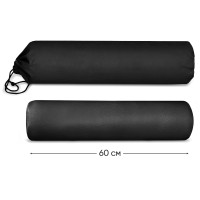 Валик для масажного столу EasyFit 60 см чорний (з чохлом)
