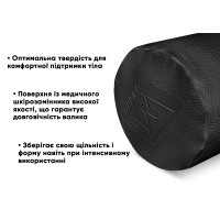 Валик для масажного столу EasyFit 60 см чорний (з чохлом)