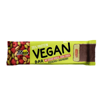Vegan Bar - 12x60g Pistachio & Raspberry Vegan Bar - 12x60g Pistachio & Raspberry