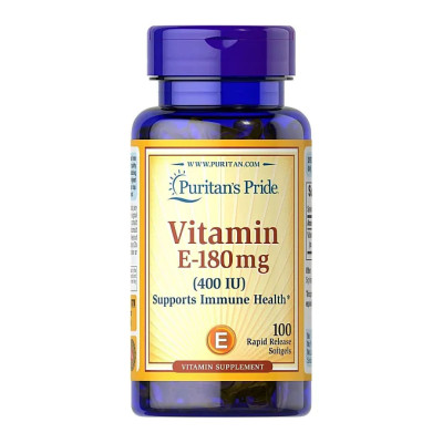 Вітамін Е, Vitamin E-180mg 400 IU - 100 softgels Вітамін Е, Vitamin E-180mg 400 IU - 100 softgels