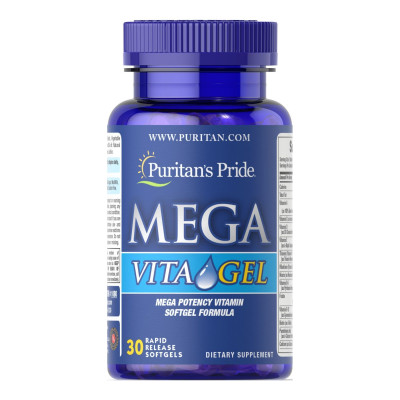 Вітамінно-мінеральна формула, Mega VitaGel - 30softgels Вітамінно-мінеральна формула, Mega VitaGel - 30softgels