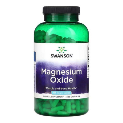 Magnesium Oxide 200mg - 500 caps Magnesium Oxide 200mg - 500 caps