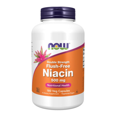 Ніацин, Niacin Flush-Free Double Strength 500 mg - 180 vcaps