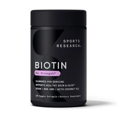 Біотин, Biotin 10,000mcg - 120 veg softgels