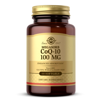 Коензим Q10, COQ-10 100mg - 60 softgels
