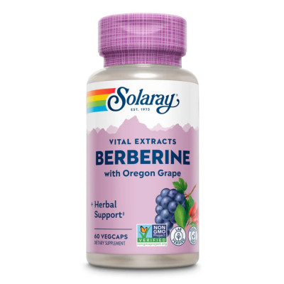 Берберин з орегонським виноградом, Berberine with Oregon Grape - 60 vcaps Берберин з орегонським виноградом, Berberine with Oregon Grape - 60 vcaps