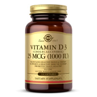 Вітамін Д3, Vitamin D3 (Cholecalciferol) 25 mCG (1000 IU) - 100 softgels