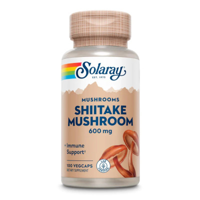 Шиїтаке, Shiitake Mushroom 600mg - 100 vcaps