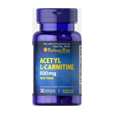 L-Карнітин, Acetyl L-Carnitine 500mg - 30caps L-Карнітин, Acetyl L-Carnitine 500mg - 30caps
