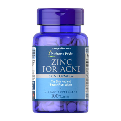 Цинк, Zinc for Acne - 100 tab