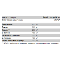 Предтренировочный комплекс, Max NRG - 60 caps