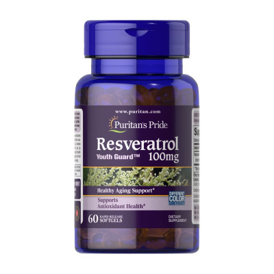 Ресвератрол, Resveratrol 100 mg - 60 softgels
