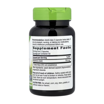 Rosemary Leaf - 100 vcaps
