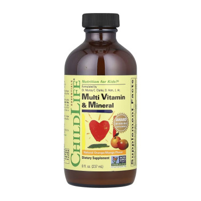 Мультивітаміни та мінерали для дітей, Multi Vitamin & Mineral - 237ml Natural Orange Mango
