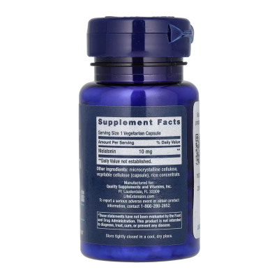Мелатонін, Melatonin 10 mg - 60 veg caps