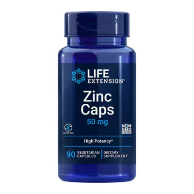 Цинк, Zinc Caps 50mg - 90 veg caps