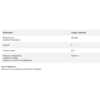 Вітамін Е, Vitamin E 268 mg (400 IU) Mixed - 100 softgels
