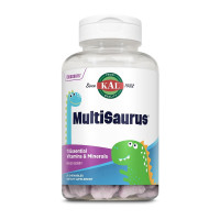 Дитячі вітаміни та мінерали, MultiSaurus - 90 сhewable Berry Grape Orange