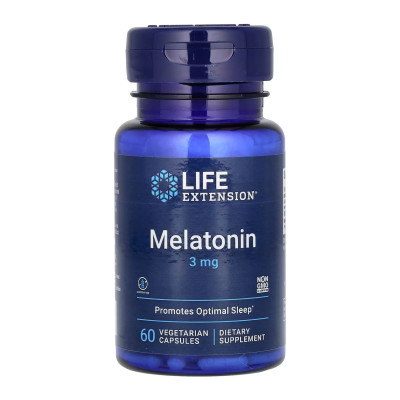 Мелатонін, Melatonin 3 mg - 60 vcaps