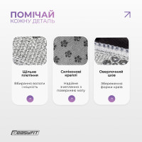 Рушник для йоги з мікрофібри EasyFit Yoga Mat Towel (Сірий)
