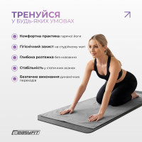 Рушник для йоги з мікрофібри EasyFit Yoga Mat Towel (Сірий)