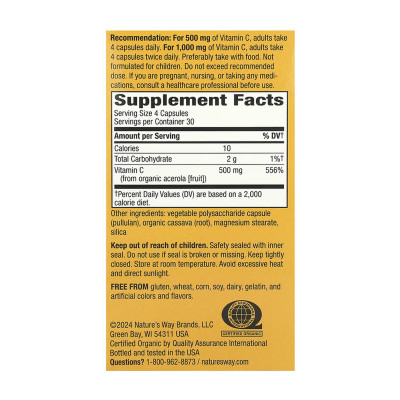 Vitamin C - 120 vcaps