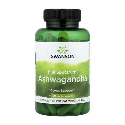 Ашвагандха, Ashwagandha 450mg - 100caps